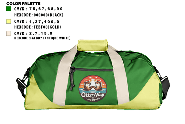 Duffle Bag, Otters Way Outdoors, , Teamtime, Team time, sublimation, custom sports apparel, team uniforms, spirit wear, spiritwear, sports uniforms, custom shirts, team store, custom team store, fundraiser sports, apparel fundraiser