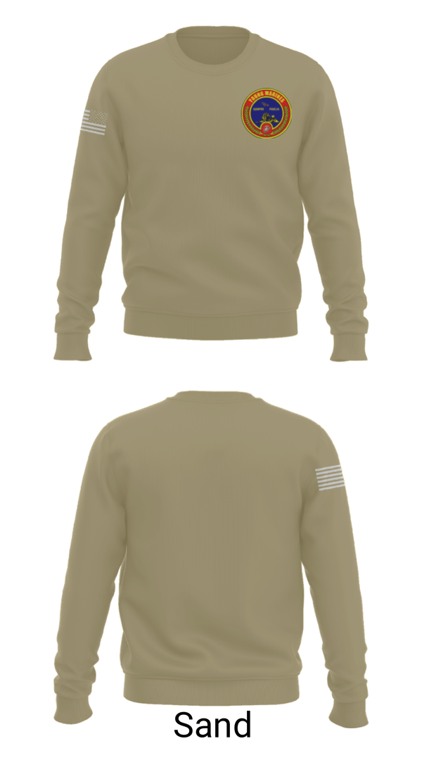 Crew Neck Sweatshirt, Fort meade, Marines, Teamtime, Team time, sublimation, custom sports apparel, team uniforms, spirit wear, spiritwear, sports uniforms, custom shirts, team store, custom team store, fundraiser sports, apparel fundraiser