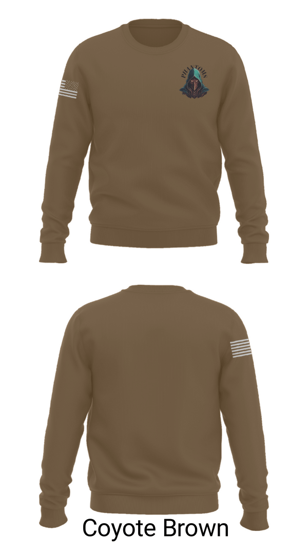 Crew Neck Sweatshirt, 2nd Platoon Charlie Battery 5-4, Army, Teamtime, Team time, sublimation, custom sports apparel, team uniforms, spirit wear, spiritwear, sports uniforms, custom shirts, team store, custom team store, fundraiser sports, apparel fundraiser