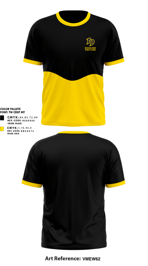 Short Sleeve Performance Shirt, Brown Deer High School, Spirit Store, Teamtime, Team time, sublimation, custom sports apparel, team uniforms, spirit wear, spiritwear, sports uniforms, custom shirts, team store, custom team store, fundraiser sports, apparel fundraiser