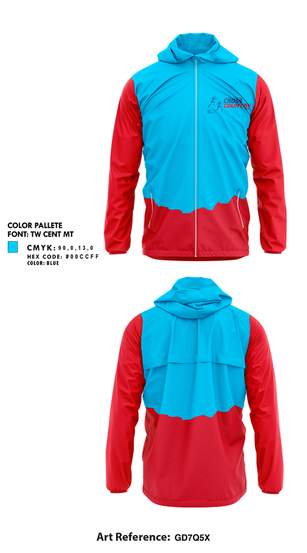 Windbreaker, San Gabriel Matadors, Cross Country, Teamtime, Team time, sublimation, custom sports apparel, team uniforms, spirit wear, spiritwear, sports uniforms, custom shirts, team store, custom team store, fundraiser sports, apparel fundraiser