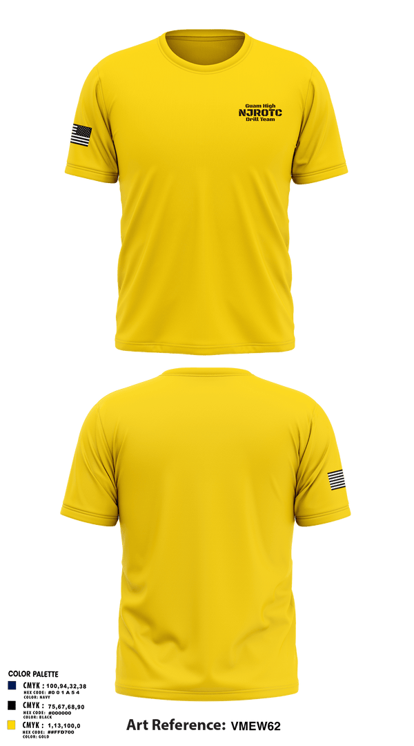 Short Sleeve Performance Shirt, Guam High NJROTC Drill Team, , Teamtime, Team time, sublimation, custom sports apparel, team uniforms, spirit wear, spiritwear, sports uniforms, custom shirts, team store, custom team store, fundraiser sports, apparel fundraiser