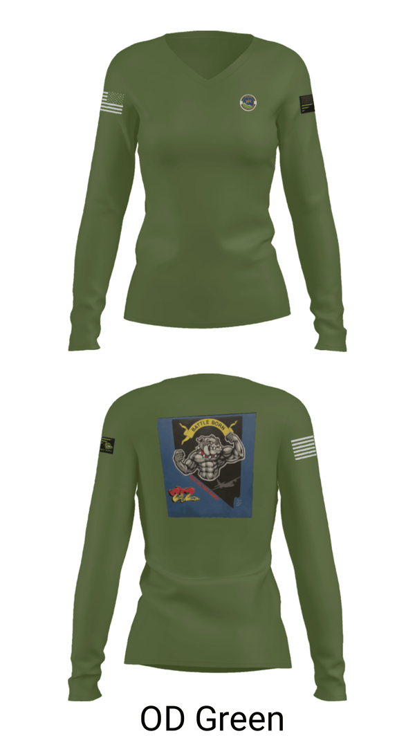 Women's Long Sleeve Vneck Shirt, 152 Port Dawgs, Air Force, Teamtime, Team time, sublimation, custom sports apparel, team uniforms, spirit wear, spiritwear, sports uniforms, custom shirts, team store, custom team store, fundraiser sports, apparel fundraiser