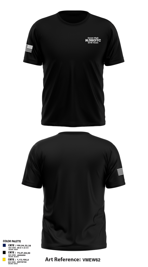 Short Sleeve Performance Shirt, Guam High NJROTC Drill Team, , Teamtime, Team time, sublimation, custom sports apparel, team uniforms, spirit wear, spiritwear, sports uniforms, custom shirts, team store, custom team store, fundraiser sports, apparel fundraiser