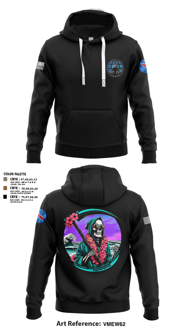 Hoodie, REAPERS, FT SHAFTER, , Teamtime, Team time, sublimation, custom sports apparel, team uniforms, spirit wear, spiritwear, sports uniforms, custom shirts, team store, custom team store, fundraiser sports, apparel fundraiser
