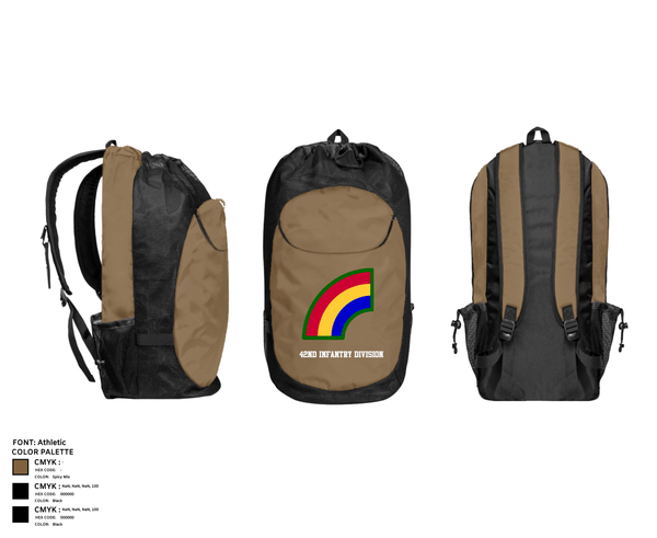 Gear Bag, 42ND Infantry Division, Army, Teamtime, Team time, sublimation, custom sports apparel, team uniforms, spirit wear, spiritwear, sports uniforms, custom shirts, team store, custom team store, fundraiser sports, apparel fundraiser