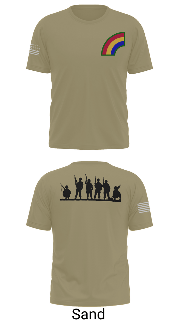 Old School Cotton Feel Shirt, 42ND Infantry Division, Army, Teamtime, Team time, sublimation, custom sports apparel, team uniforms, spirit wear, spiritwear, sports uniforms, custom shirts, team store, custom team store, fundraiser sports, apparel fundraiser