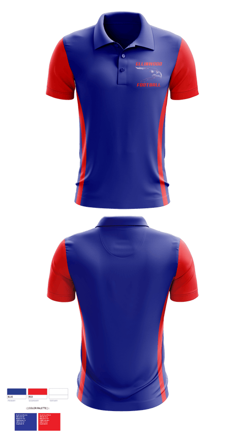 Short Sleeve Performance Polo, Ellinwood High School Football, Football, Teamtime, Team time, sublimation, custom sports apparel, team uniforms, spirit wear, spiritwear, sports uniforms, custom shirts, team store, custom team store, fundraiser sports, apparel fundraiser