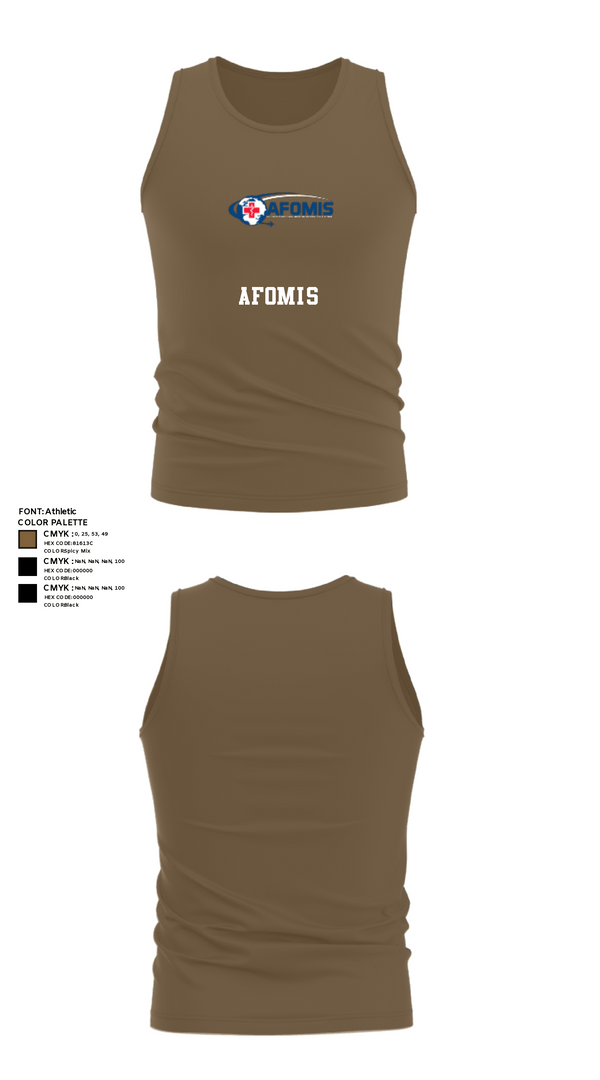 Tank Top, AFOMIS, Air Force, Teamtime, Team time, sublimation, custom sports apparel, team uniforms, spirit wear, spiritwear, sports uniforms, custom shirts, team store, custom team store, fundraiser sports, apparel fundraiser
