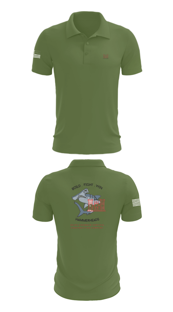 Short Sleeve Performance Polo, 465 EVCC, Army, Teamtime, Team time, sublimation, custom sports apparel, team uniforms, spirit wear, spiritwear, sports uniforms, custom shirts, team store, custom team store, fundraiser sports, apparel fundraiser