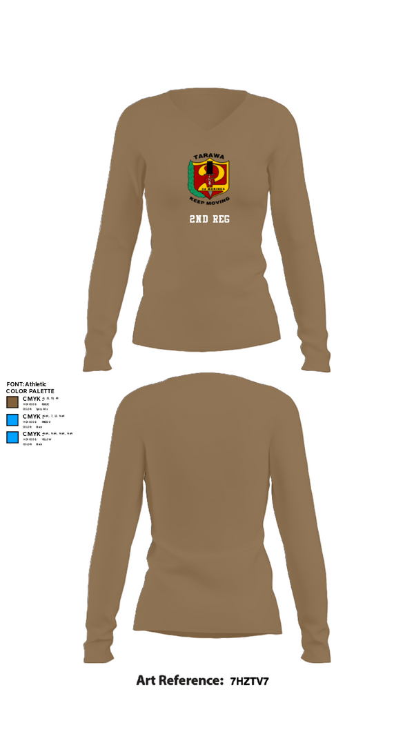 Women's Long Sleeve Vneck Shirt, 2nd Reg, , Teamtime, Team time, sublimation, custom sports apparel, team uniforms, spirit wear, spiritwear, sports uniforms, custom shirts, team store, custom team store, fundraiser sports, apparel fundraiser