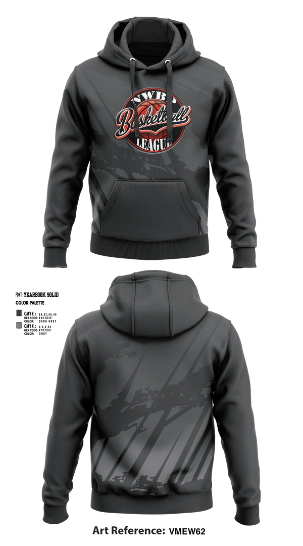 Hoodie, North West Bergen Passaic Basketball League, Men's Basketball, Teamtime, Team time, sublimation, custom sports apparel, team uniforms, spirit wear, spiritwear, sports uniforms, custom shirts, team store, custom team store, fundraiser sports, apparel fundraiser