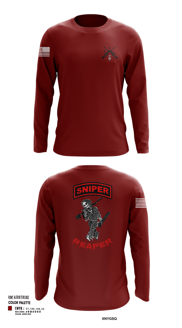 Long Sleeve Performance Shirt, Reaper SectionReaper Section (color), Army, Teamtime, Team time, sublimation, custom sports apparel, team uniforms, spirit wear, spiritwear, sports uniforms, custom shirts, team store, custom team store, fundraiser sports, apparel fundraiser