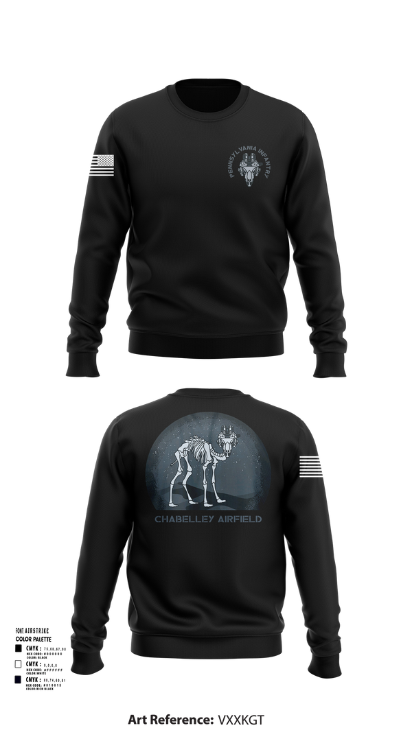Crew Neck Sweatshirt, 1-112 INF Assassins, , Teamtime, Team time, sublimation, custom sports apparel, team uniforms, spirit wear, spiritwear, sports uniforms, custom shirts, team store, custom team store, fundraiser sports, apparel fundraiser