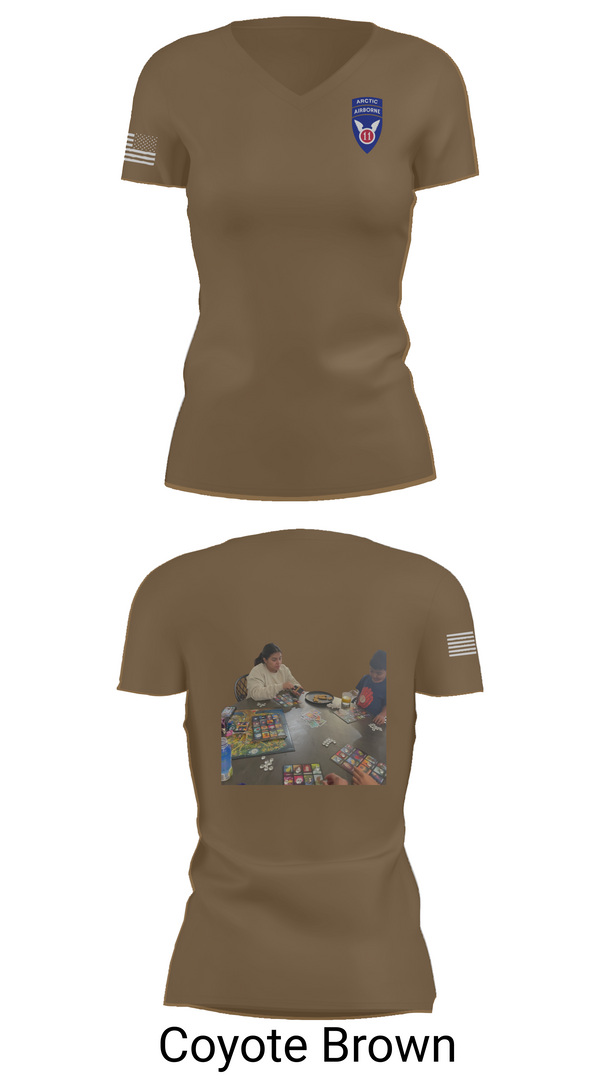 Womens Short Sleeve Vneck Shirt, 11th ABN DIV WO, , Teamtime, Team time, sublimation, custom sports apparel, team uniforms, spirit wear, spiritwear, sports uniforms, custom shirts, team store, custom team store, fundraiser sports, apparel fundraiser