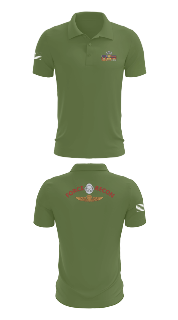 Short Sleeve Performance Polo, B Co. 3rd Recon BnForce Reconnaissance, Marines, Teamtime, Team time, sublimation, custom sports apparel, team uniforms, spirit wear, spiritwear, sports uniforms, custom shirts, team store, custom team store, fundraiser sports, apparel fundraiser