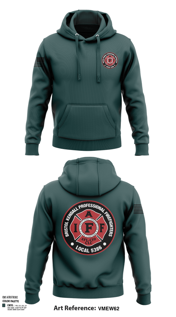 Hoodie, Local 5386, Fire Department, Teamtime, Team time, sublimation, custom sports apparel, team uniforms, spirit wear, spiritwear, sports uniforms, custom shirts, team store, custom team store, fundraiser sports, apparel fundraiser