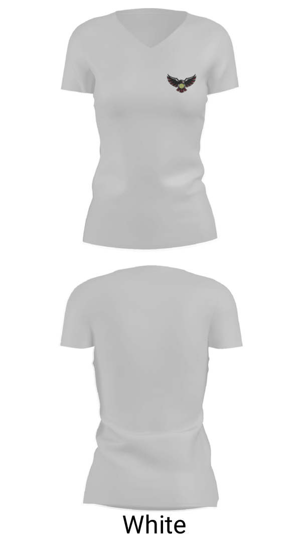Women's Short Sleeve Vneck Shirt, Cheney High School Tennis, Tennis, Teamtime, Team time, sublimation, custom sports apparel, team uniforms, spirit wear, spiritwear, sports uniforms, custom shirts, team store, custom team store, fundraiser sports, apparel fundraiser