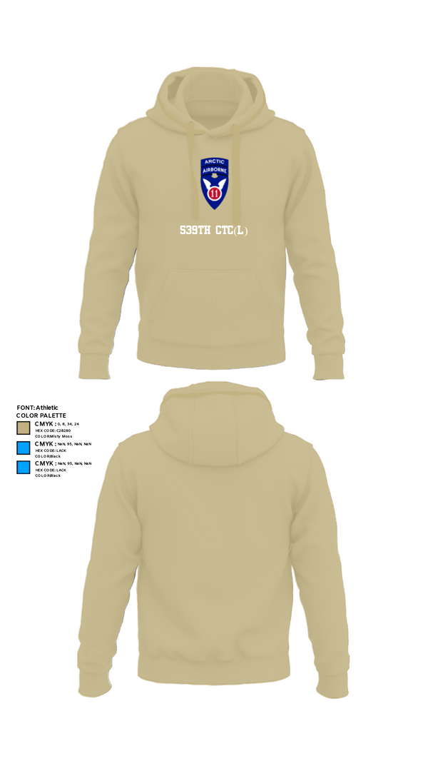Hoodie, 539th CTC(L), Army, Teamtime, Team time, sublimation, custom sports apparel, team uniforms, spirit wear, spiritwear, sports uniforms, custom shirts, team store, custom team store, fundraiser sports, apparel fundraiser