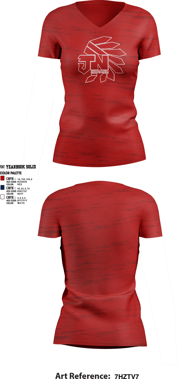 Womens Short Sleeve Vneck Shirt, Jim Ned High School Tennis, Tennis, Teamtime, Team time, sublimation, custom sports apparel, team uniforms, spirit wear, spiritwear, sports uniforms, custom shirts, team store, custom team store, fundraiser sports, apparel fundraiser