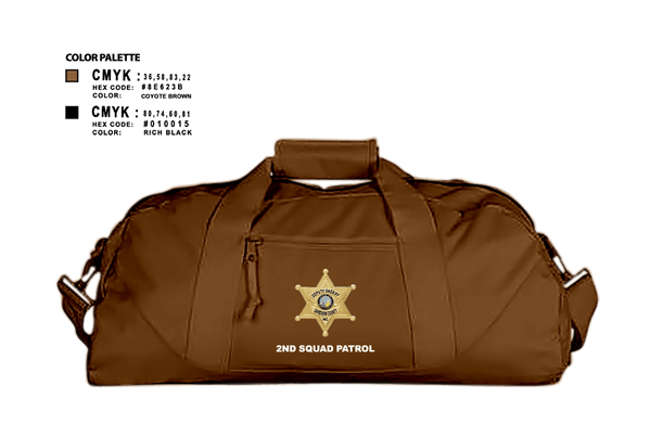 Duffle Bag, DCSO 2nd Squad, Police, Teamtime, Team time, sublimation, custom sports apparel, team uniforms, spirit wear, spiritwear, sports uniforms, custom shirts, team store, custom team store, fundraiser sports, apparel fundraiser
