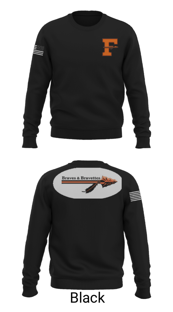 Crew Neck Sweatshirt, Flathead High School Cheer, Cheer, Teamtime, Team time, sublimation, custom sports apparel, team uniforms, spirit wear, spiritwear, sports uniforms, custom shirts, team store, custom team store, fundraiser sports, apparel fundraiser