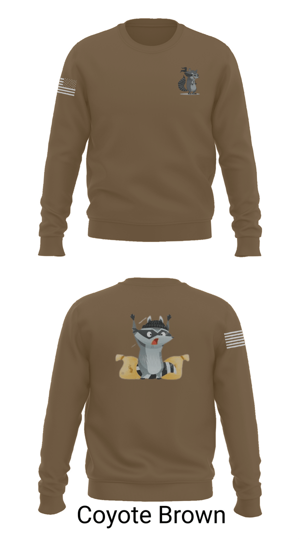Crew Neck Sweatshirt, 2-2 B Co., Army, Teamtime, Team time, sublimation, custom sports apparel, team uniforms, spirit wear, spiritwear, sports uniforms, custom shirts, team store, custom team store, fundraiser sports, apparel fundraiser