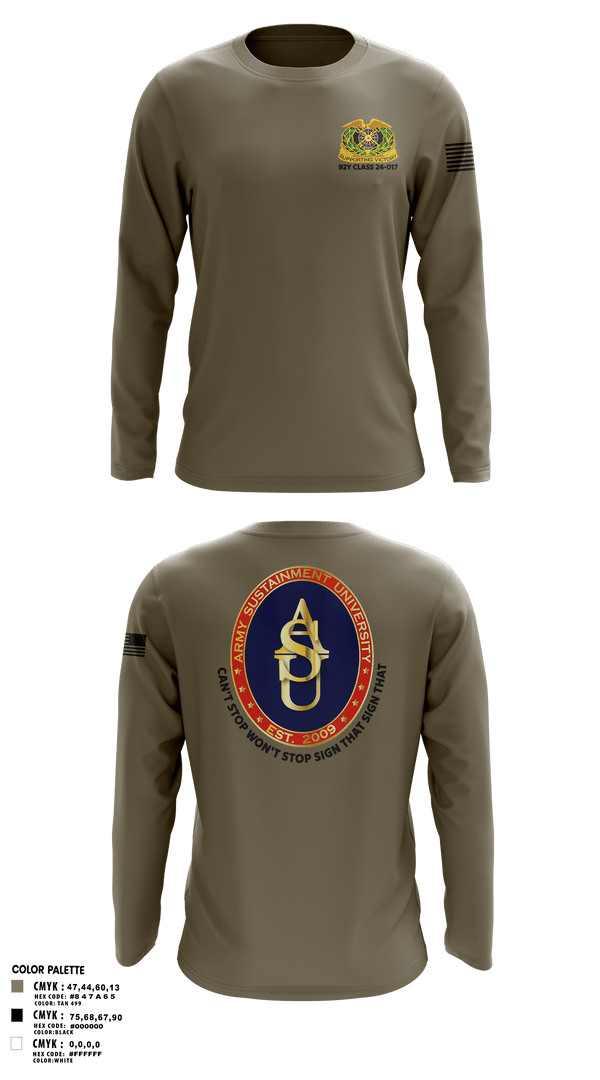 Long Sleeve Performance Shirt, ALC, Army, Teamtime, Team time, sublimation, custom sports apparel, team uniforms, spirit wear, spiritwear, sports uniforms, custom shirts, team store, custom team store, fundraiser sports, apparel fundraiser