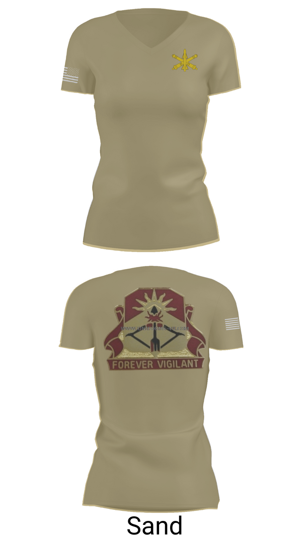 Womens Short Sleeve Vneck Shirt, BTRY-B 1/188th, National Guard, Teamtime, Team time, sublimation, custom sports apparel, team uniforms, spirit wear, spiritwear, sports uniforms, custom shirts, team store, custom team store, fundraiser sports, apparel fundraiser