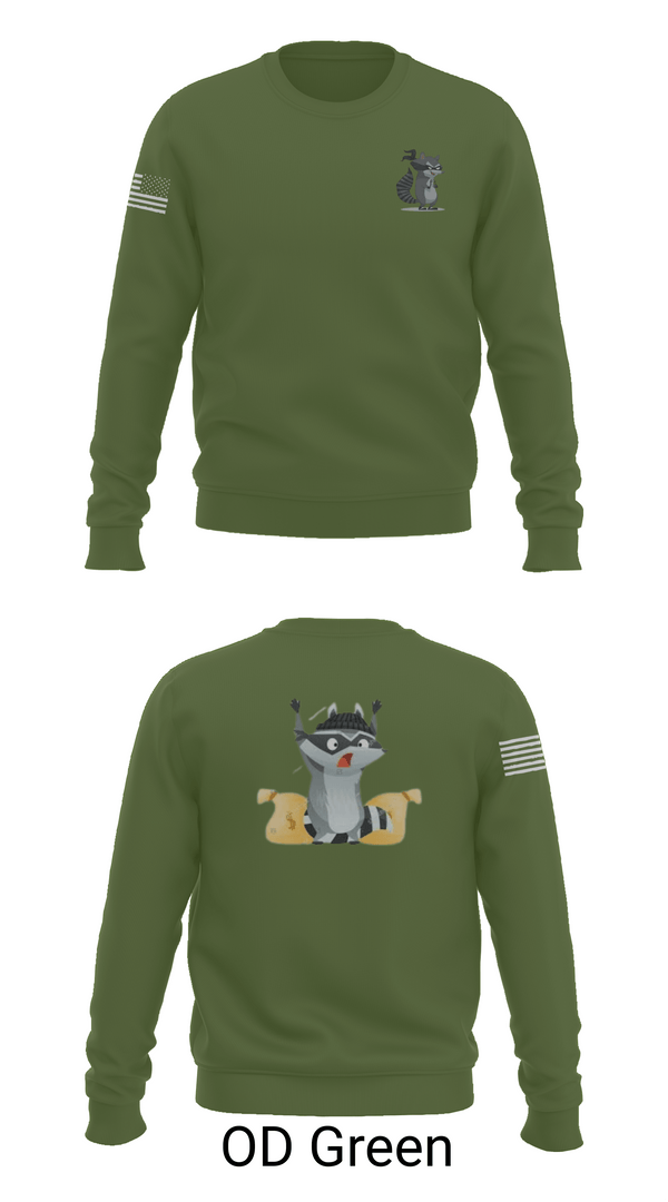 Crew Neck Sweatshirt, 2-2 B Co., Army, Teamtime, Team time, sublimation, custom sports apparel, team uniforms, spirit wear, spiritwear, sports uniforms, custom shirts, team store, custom team store, fundraiser sports, apparel fundraiser