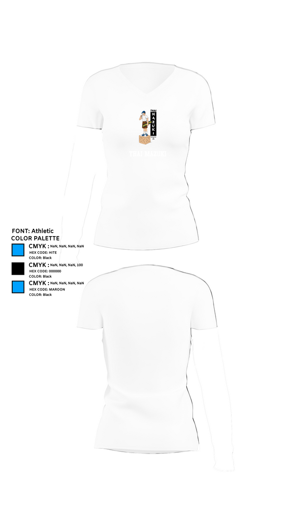 Womens Short Sleeve Vneck Shirt, Thai Mazuki, , Teamtime, Team time, sublimation, custom sports apparel, team uniforms, spirit wear, spiritwear, sports uniforms, custom shirts, team store, custom team store, fundraiser sports, apparel fundraiser