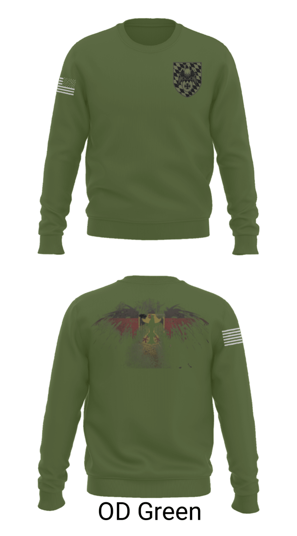 Crew Neck Sweatshirt, 3./HSchRgt1, Army, Teamtime, Team time, sublimation, custom sports apparel, team uniforms, spirit wear, spiritwear, sports uniforms, custom shirts, team store, custom team store, fundraiser sports, apparel fundraiser