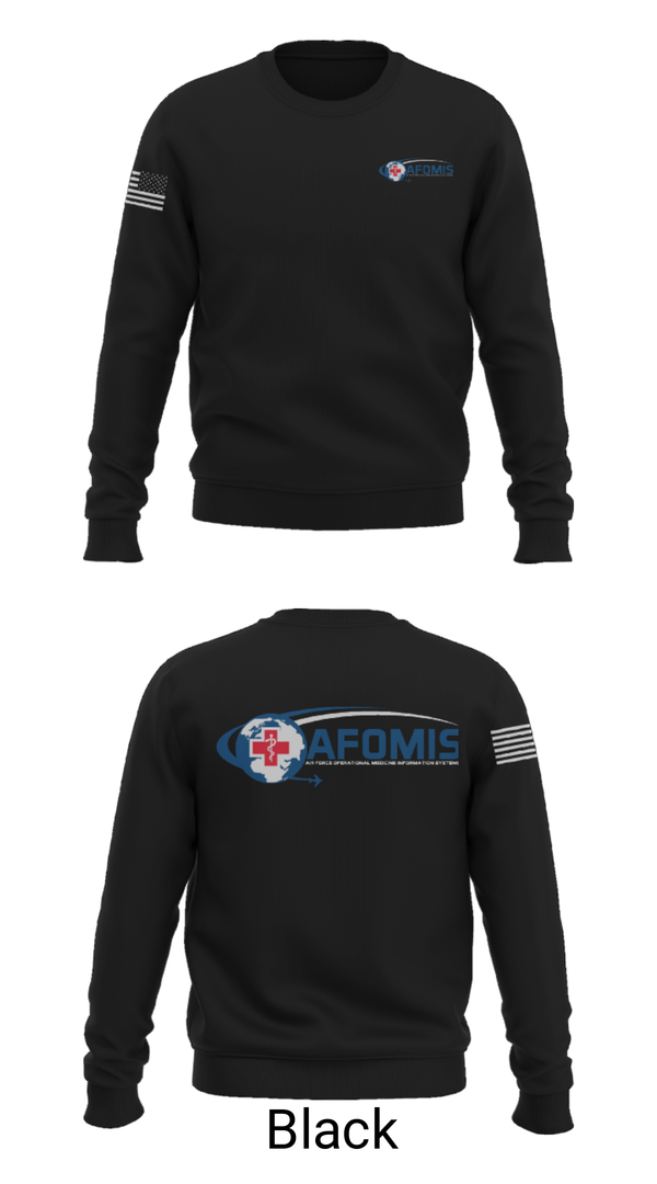 Crew Neck Sweatshirt, AFOMIS, Air Force, Teamtime, Team time, sublimation, custom sports apparel, team uniforms, spirit wear, spiritwear, sports uniforms, custom shirts, team store, custom team store, fundraiser sports, apparel fundraiser