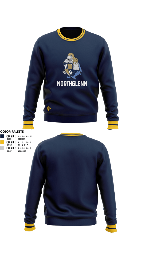 Crew Neck Sweatshirt, Northglenn MS, Spirit Store, Teamtime, Team time, sublimation, custom sports apparel, team uniforms, spirit wear, spiritwear, sports uniforms, custom shirts, team store, custom team store, fundraiser sports, apparel fundraiser