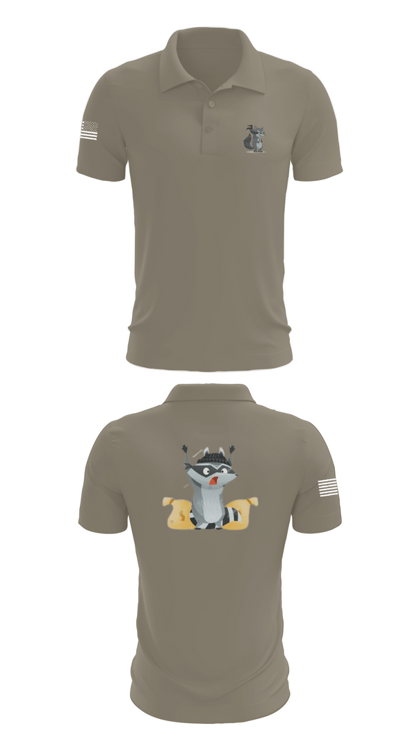 Short Sleeve Performance Polo, 2-2 B Co., Army, Teamtime, Team time, sublimation, custom sports apparel, team uniforms, spirit wear, spiritwear, sports uniforms, custom shirts, team store, custom team store, fundraiser sports, apparel fundraiser