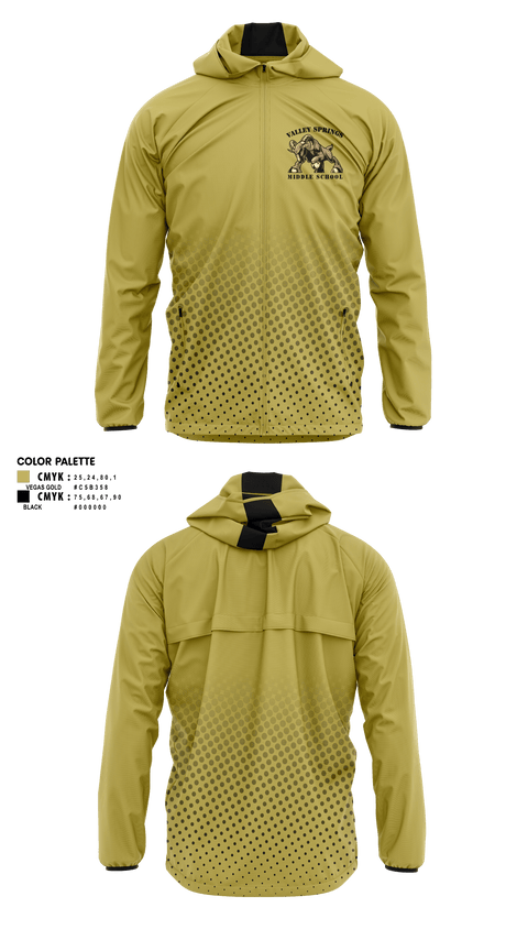 Windbreaker, Valley Springs Middle School, Spirit Store, Teamtime, Team time, sublimation, custom sports apparel, team uniforms, spirit wear, spiritwear, sports uniforms, custom shirts, team store, custom team store, fundraiser sports, apparel fundraiser