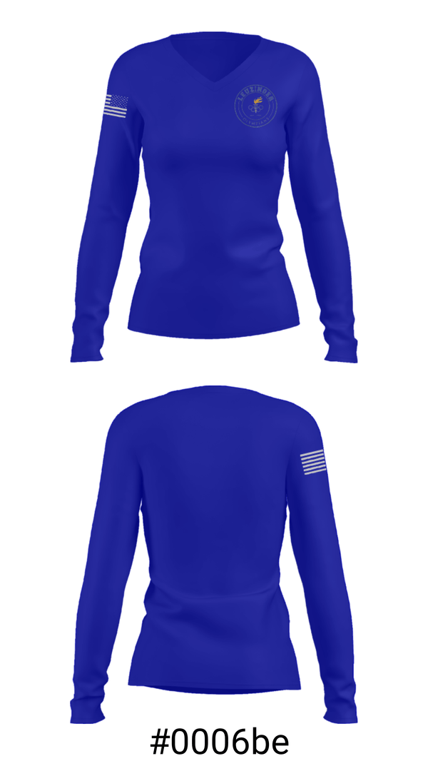 Women's Long Sleeve Vneck Shirt, Leuzinger High School Baseball, Baseball, Teamtime, Team time, sublimation, custom sports apparel, team uniforms, spirit wear, spiritwear, sports uniforms, custom shirts, team store, custom team store, fundraiser sports, apparel fundraiser