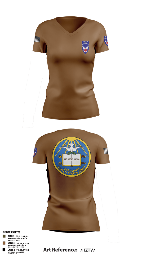 Womens Short Sleeve Vneck Shirt, 11th Infantry Division (ABN), Army, Teamtime, Team time, sublimation, custom sports apparel, team uniforms, spirit wear, spiritwear, sports uniforms, custom shirts, team store, custom team store, fundraiser sports, apparel fundraiser