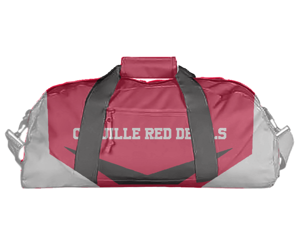 Duffle Bag, Coquille Red Devils, Softball, Teamtime, Team time, sublimation, custom sports apparel, team uniforms, spirit wear, spiritwear, sports uniforms, custom shirts, team store, custom team store, fundraiser sports, apparel fundraiser
