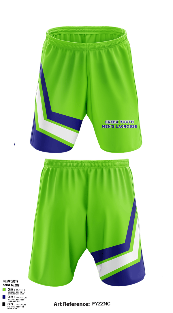 Athletic Shorts With Pockets, Creek Youth Lacrosse, Men's Lacrosse, Teamtime, Team time, sublimation, custom sports apparel, team uniforms, spirit wear, spiritwear, sports uniforms, custom shirts, team store, custom team store, fundraiser sports, apparel fundraiser