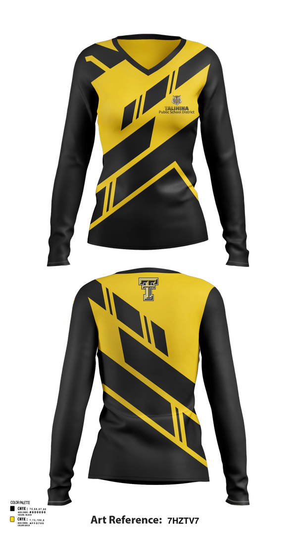 Womens Long Sleeve Vneck Shirt, Talihina High School Band, Spirit Store, Teamtime, Team time, sublimation, custom sports apparel, team uniforms, spirit wear, spiritwear, sports uniforms, custom shirts, team store, custom team store, fundraiser sports, apparel fundraiser