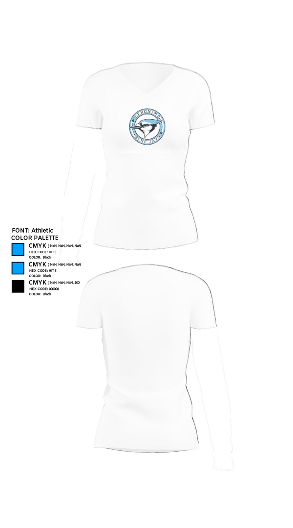 Womens Short Sleeve Vneck Shirt, Geronimo High School Cheer, Cheer, Teamtime, Team time, sublimation, custom sports apparel, team uniforms, spirit wear, spiritwear, sports uniforms, custom shirts, team store, custom team store, fundraiser sports, apparel fundraiser