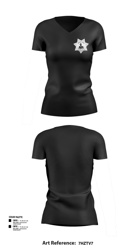 Womens Short Sleeve Vneck Shirt, Lil Ray's Holster Co., , Teamtime, Team time, sublimation, custom sports apparel, team uniforms, spirit wear, spiritwear, sports uniforms, custom shirts, team store, custom team store, fundraiser sports, apparel fundraiser