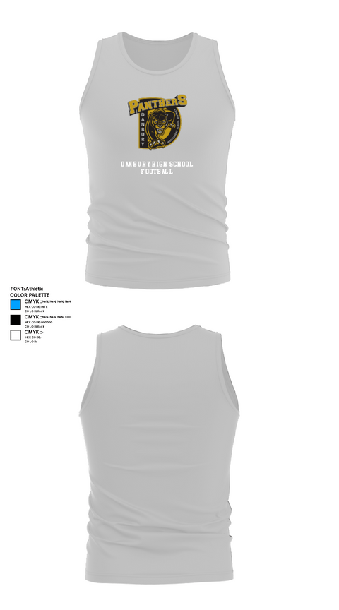 Tank Top, Danbury High School Football, Football, Teamtime, Team time, sublimation, custom sports apparel, team uniforms, spirit wear, spiritwear, sports uniforms, custom shirts, team store, custom team store, fundraiser sports, apparel fundraiser