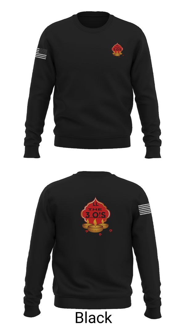 Crew Neck Sweatshirt, 3 O's, , Teamtime, Team time, sublimation, custom sports apparel, team uniforms, spirit wear, spiritwear, sports uniforms, custom shirts, team store, custom team store, fundraiser sports, apparel fundraiser