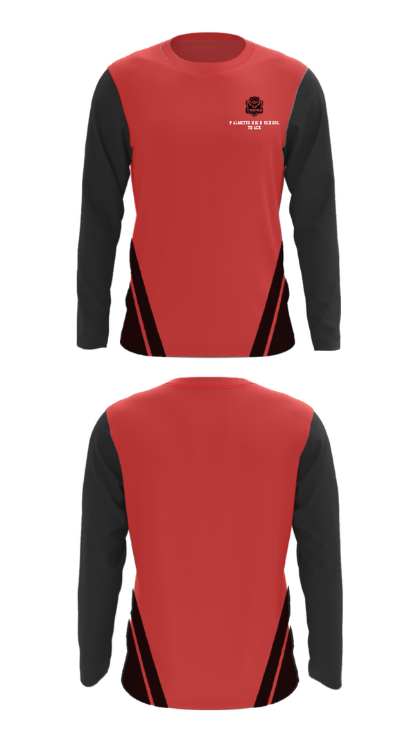 Long Sleeve Performance Shirt, Palmetto High School Track, Track & Field, Teamtime, Team time, sublimation, custom sports apparel, team uniforms, spirit wear, spiritwear, sports uniforms, custom shirts, team store, custom team store, fundraiser sports, apparel fundraiser