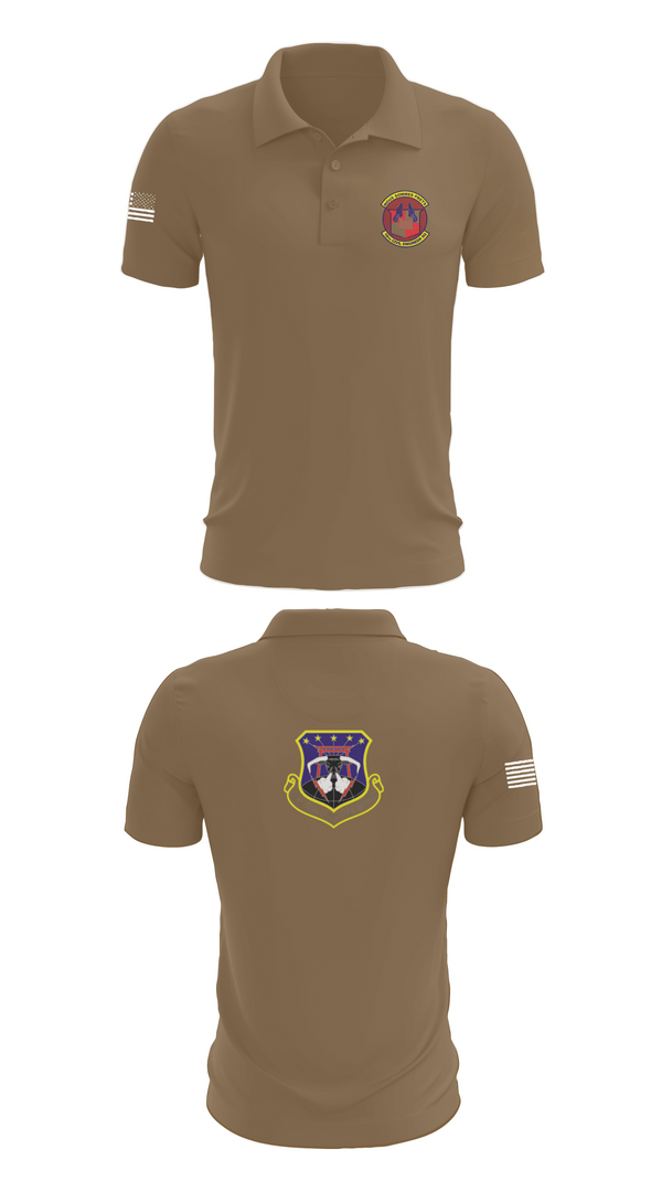 Short Sleeve Performance Polo, 18th Civil Engineer Sq, Air Force, Teamtime, Team time, sublimation, custom sports apparel, team uniforms, spirit wear, spiritwear, sports uniforms, custom shirts, team store, custom team store, fundraiser sports, apparel fundraiser