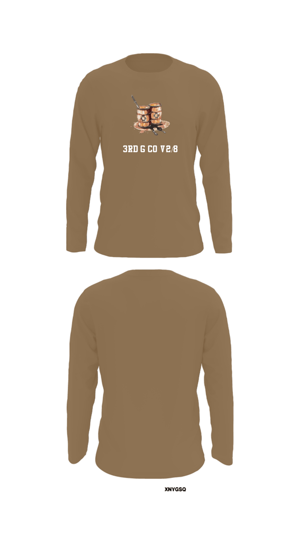 Long Sleeve Performance Shirt, 3rd G Co v2/8, Marines, Teamtime, Team time, sublimation, custom sports apparel, team uniforms, spirit wear, spiritwear, sports uniforms, custom shirts, team store, custom team store, fundraiser sports, apparel fundraiser