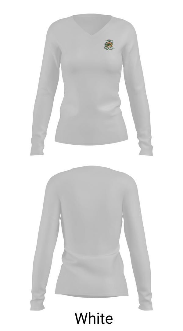 Womens Long Sleeve Vneck Shirt, Taylor High School Basketball, Women's Basketball, Teamtime, Team time, sublimation, custom sports apparel, team uniforms, spirit wear, spiritwear, sports uniforms, custom shirts, team store, custom team store, fundraiser sports, apparel fundraiser