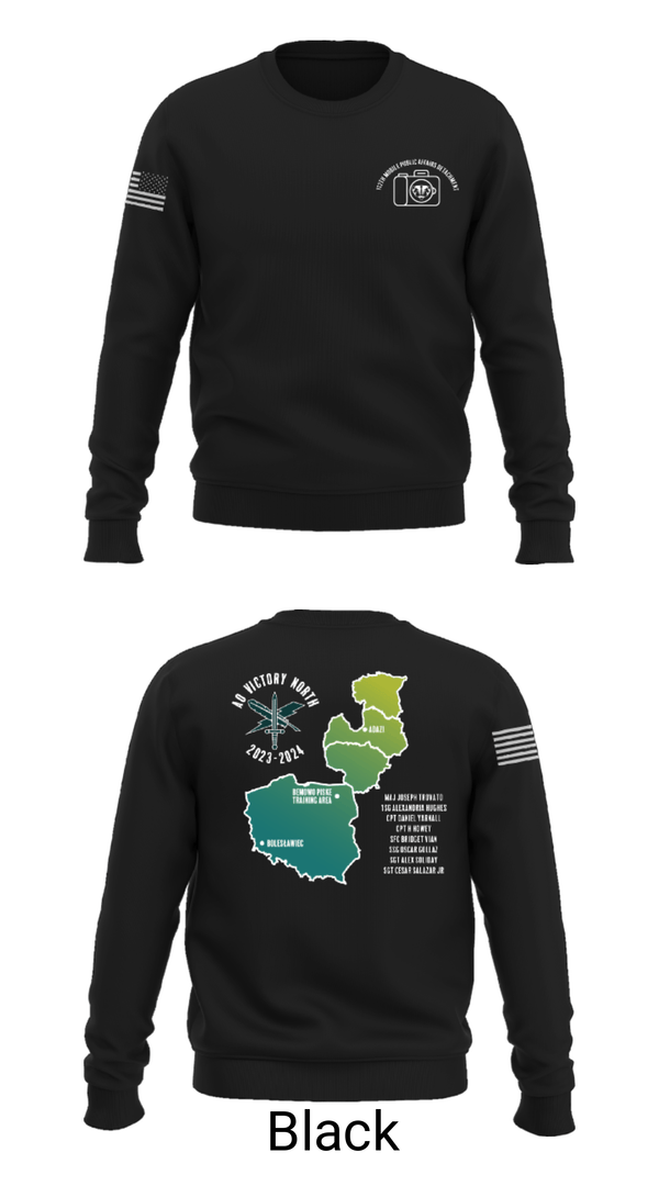 Crew Neck Sweatshirt, 112 MPAD, Army, Teamtime, Team time, sublimation, custom sports apparel, team uniforms, spirit wear, spiritwear, sports uniforms, custom shirts, team store, custom team store, fundraiser sports, apparel fundraiser
